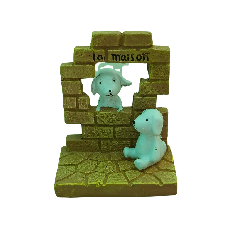 Brick Wall with Dog