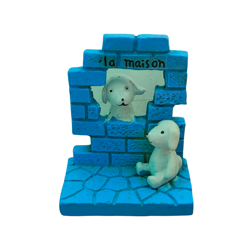 Brick Wall with Dog