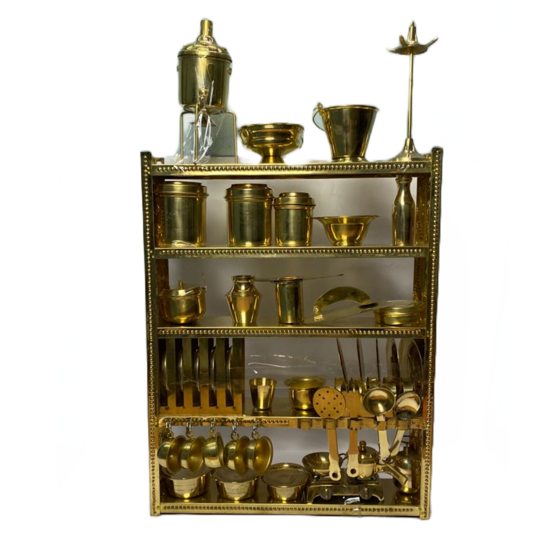 Brass Kitchen Set Big HOMEDEKAR