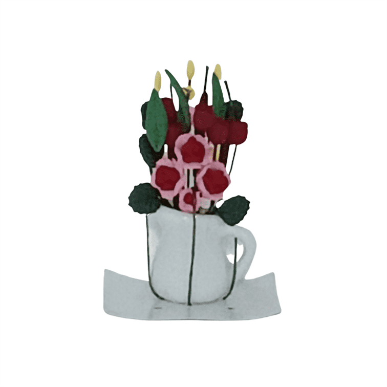 White Floral Vase