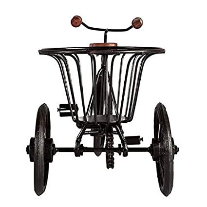 Miniature iron Cycle with Flower Basket