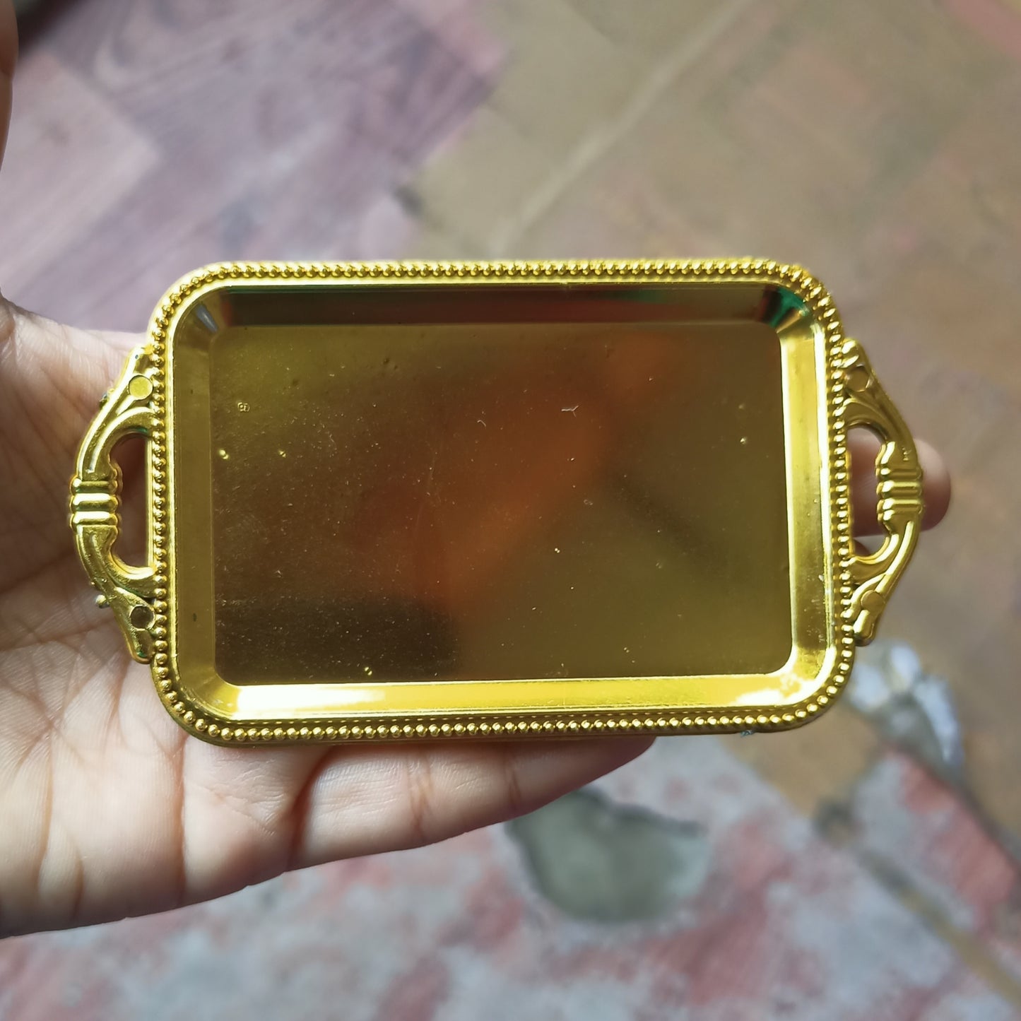 Gold Plastic Plate