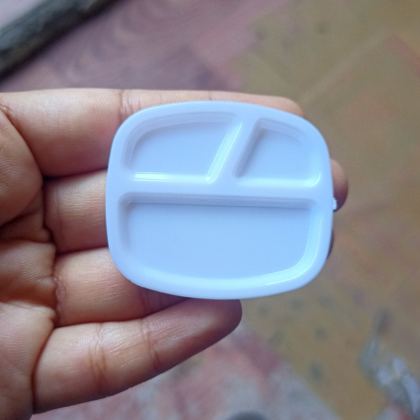 White Partition Plate