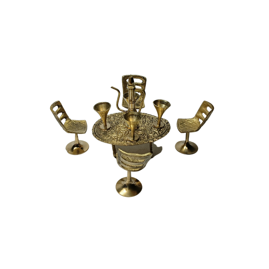 Brass Dining Set