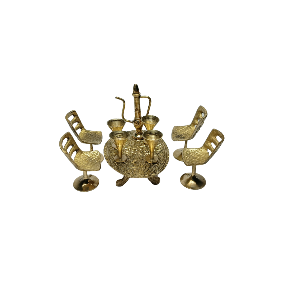 Brass Dining Set