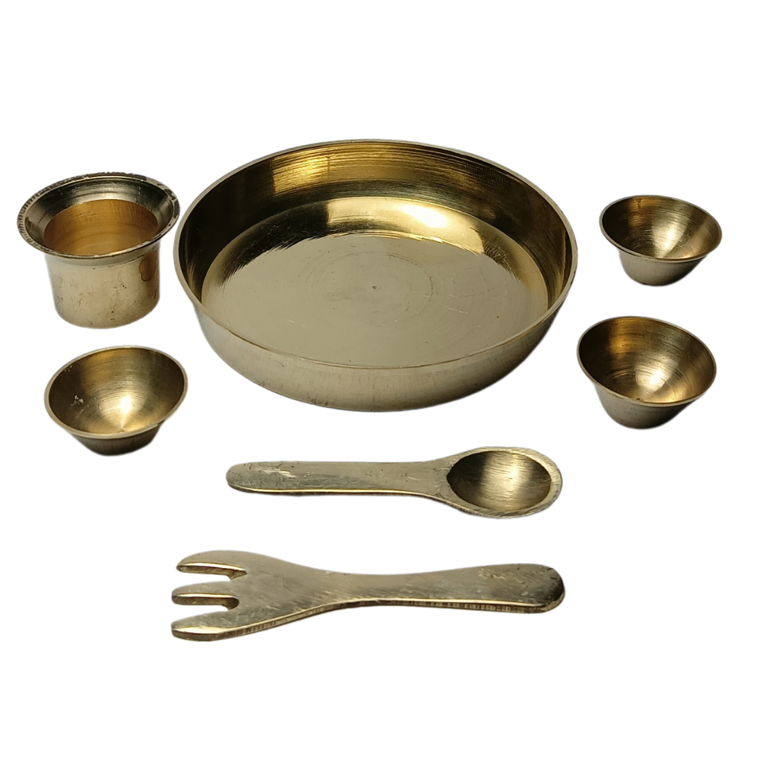 Brass Dinner Set