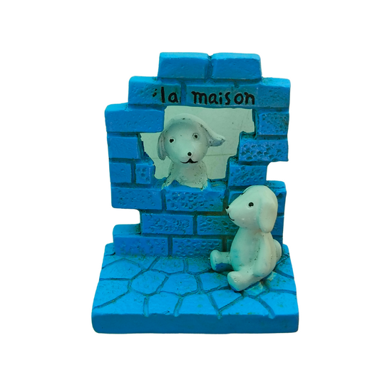 Brick Wall with Dog