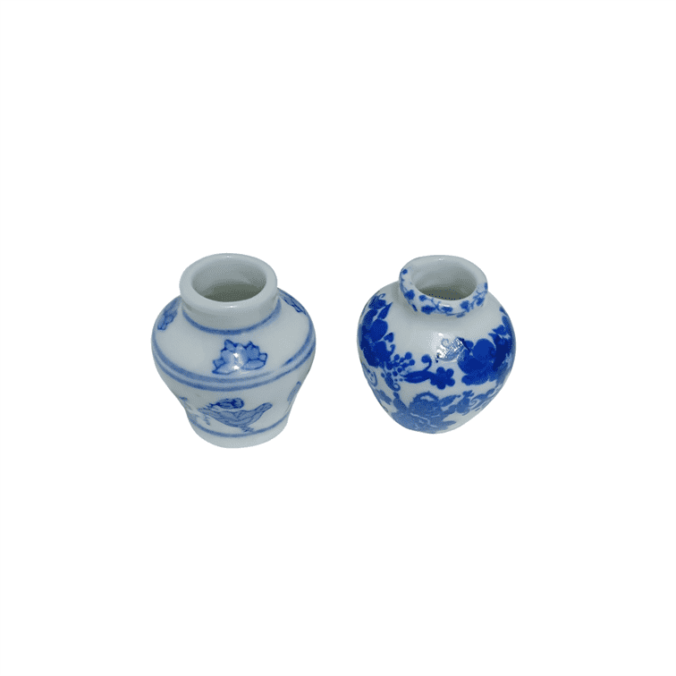Blue Vase Pair