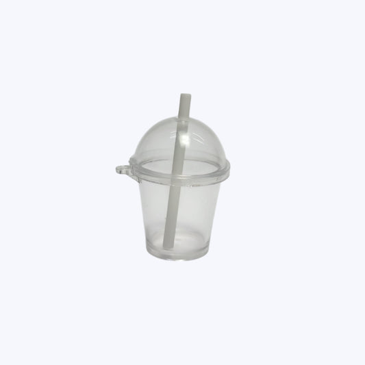 Empty Transparent Juice Glass