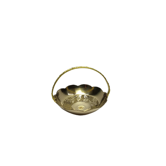 Brass Flower Basket