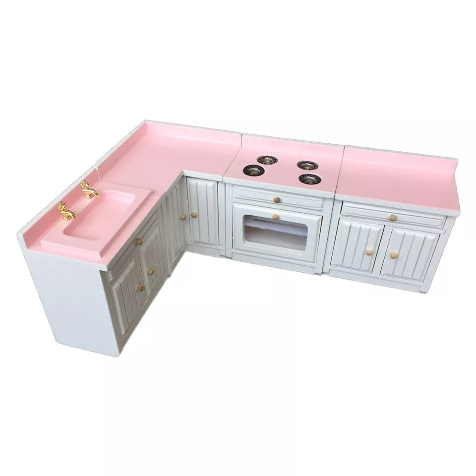 Pink Kitchen Cabinet