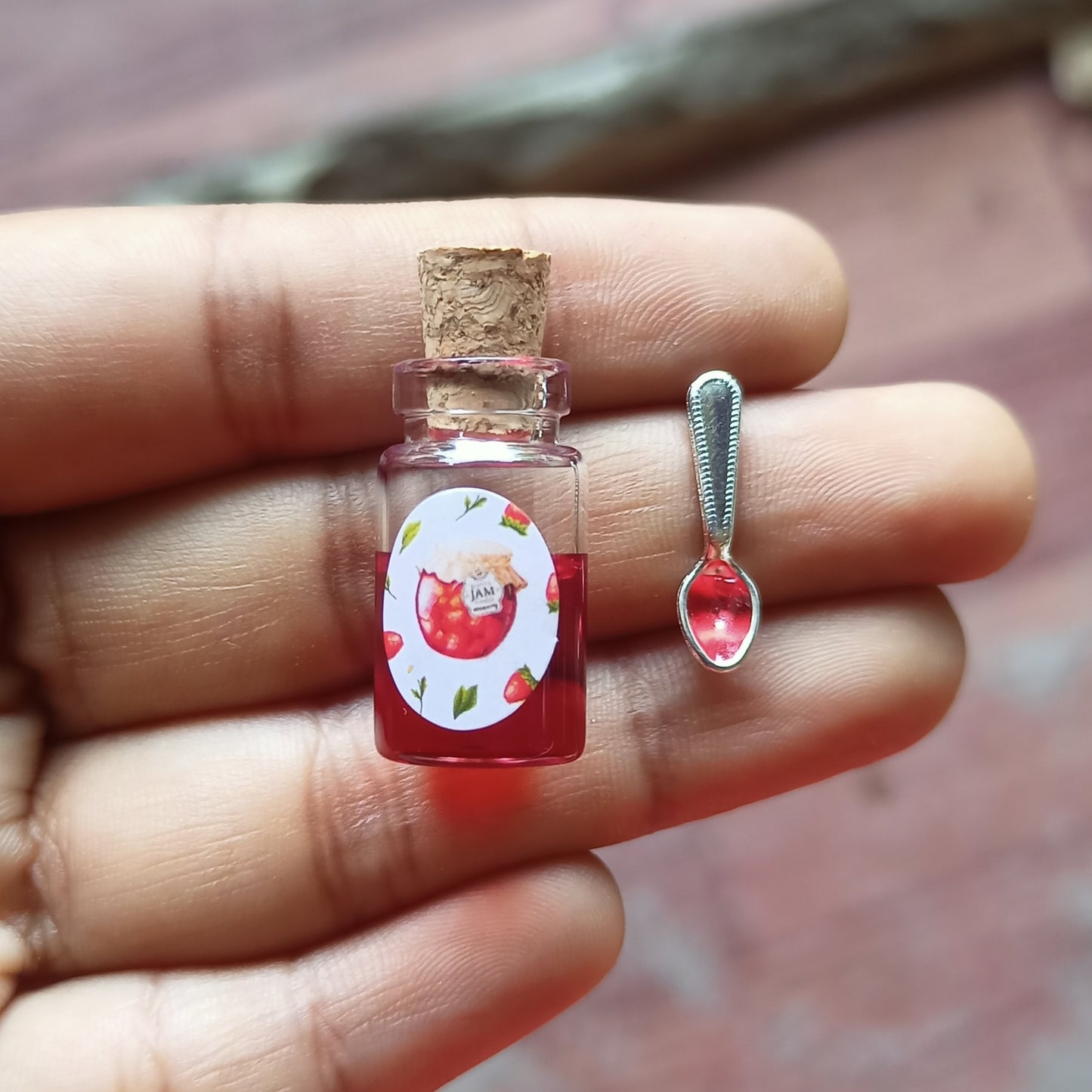 Glass Jam Bottle