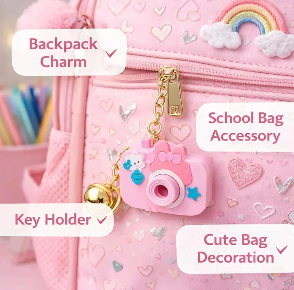 Cartoon Projection Camera Keychain