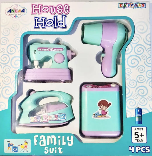 4 Piece Battery Operated Household Set