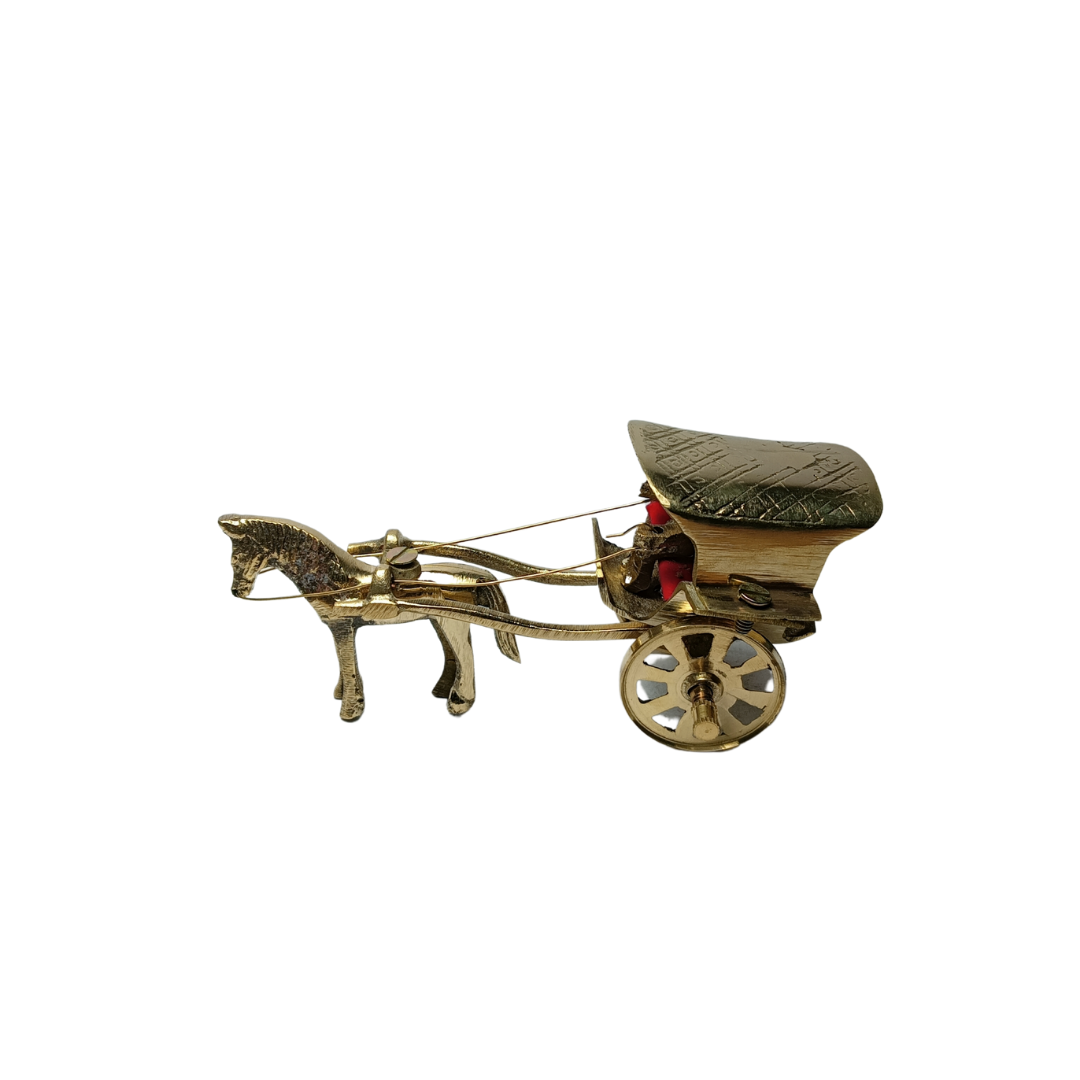 Brass Horse Cart
